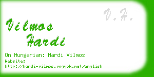 vilmos hardi business card